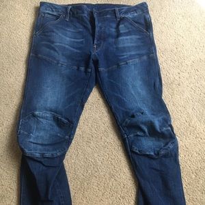 G star raw mens jeans biker slim 33